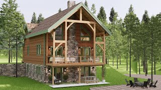 Cottage Farmhouse Small House Design 1500 Sqft Cabin House Tour