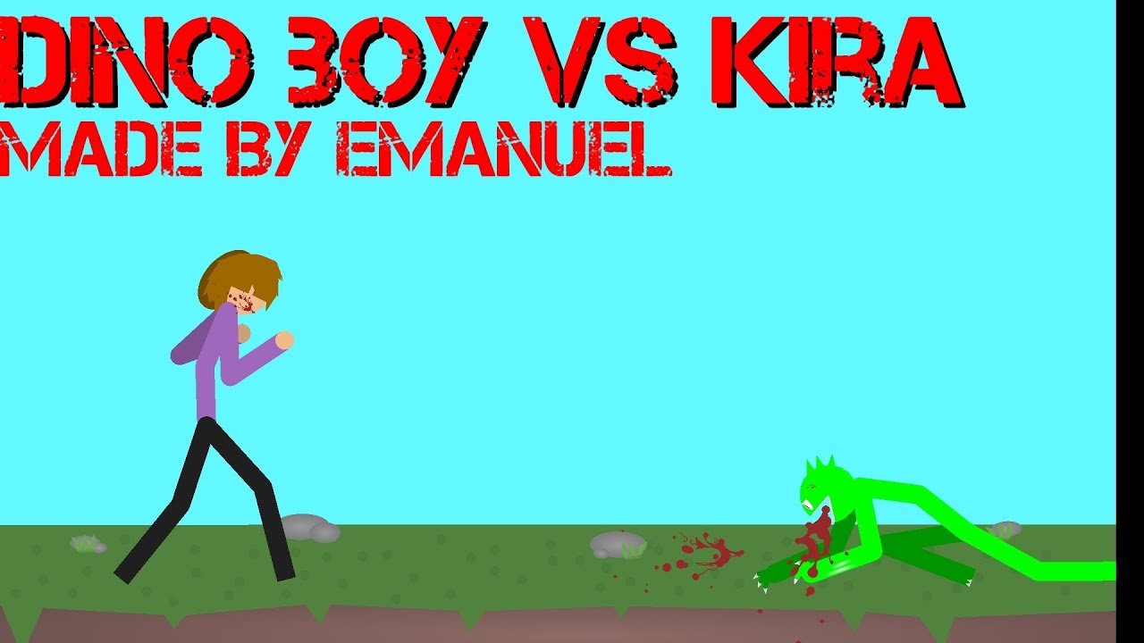 Dino boy Vs kira (a REALLY short fight) YouTube