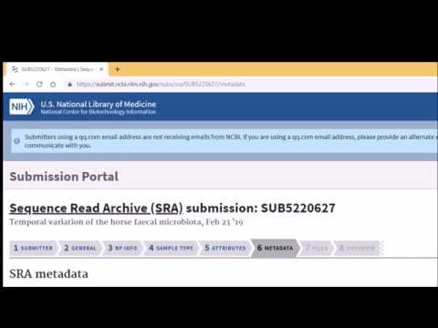 Microbiome data submission to SRA: A step by step guide