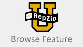 RepZio App Update - Browse Feature