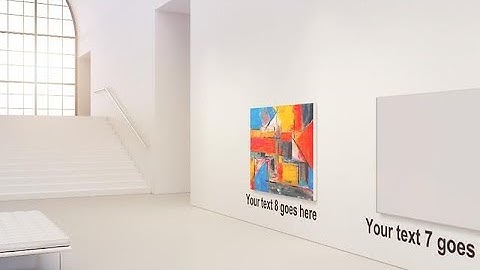 Create an Art Exhibition, Gallery walk-through Video with Music - MakeWebVideo.com