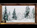 Winter Forest Screensaver for Samsung Frame TV Ambient Snow Landscape Art Display CanvasTV 2 Hour 4K