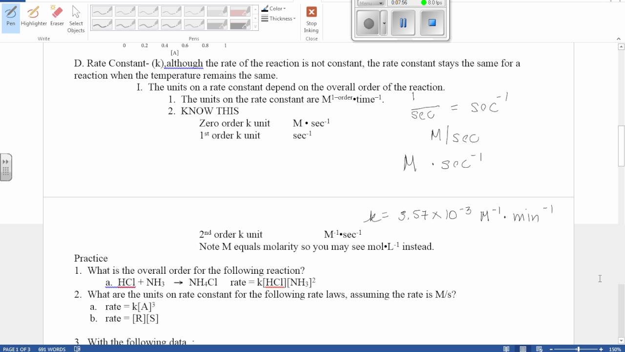 Differential Rate Law YouTube