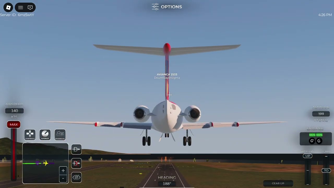 Avianca 2533 Flight from LEMH-EGHI In Project Flight