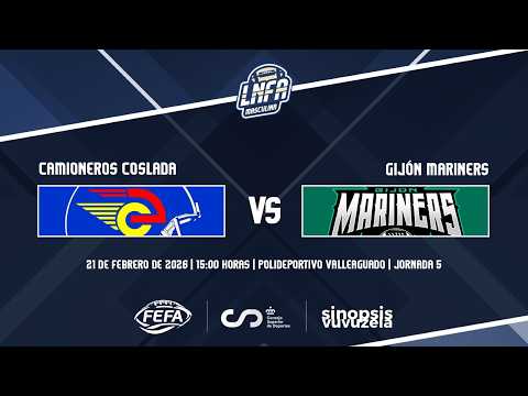 #LNFA 2025-2026 GAMEDAY 5 | Camioneros Coslada - Gijón Mariners