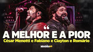 @Cesarmenottiefabianooficial e @ClaytoneRomario juntos em &quot;A melhor e a pior&quot;