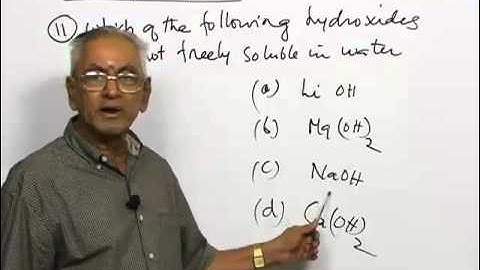 Solved problem of s-Block elements based on new JEE Pattern