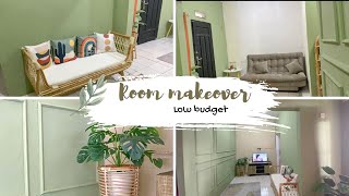 Room Makeover LOWBUDGET | makeover ruang tamu | makeover ruang TV aesthetic