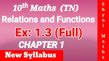 10th maths chapter 1 exercise 1.3 full answers tn samacheer shyni maths
