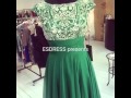 Зеленое длинное вечернее выпускное платье. Emerald long evening prom dress