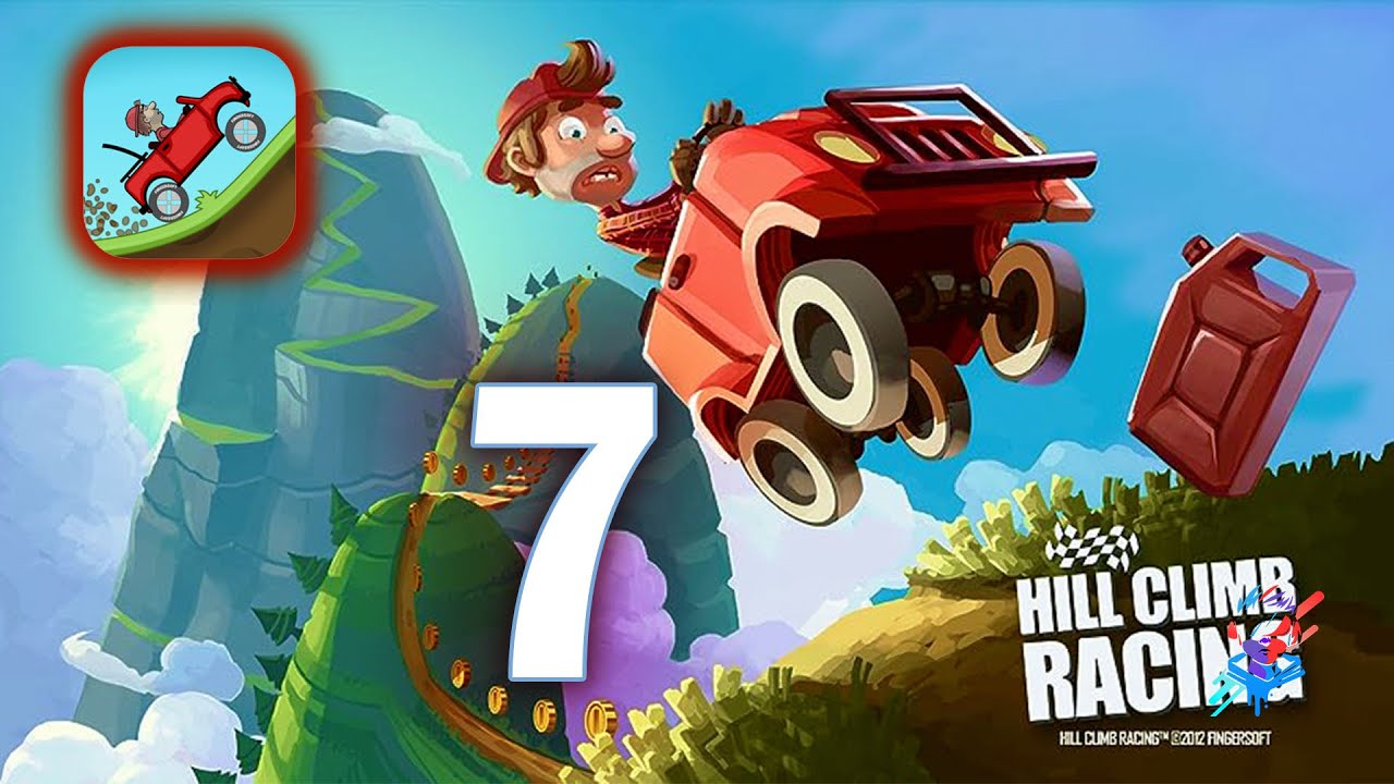 Drive over hills on the moon with physics-based game Hill Climb Racing