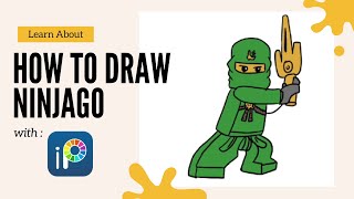 How to draw Ninjago using app on a tablet / phone. screenshot 1
