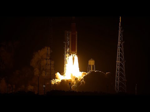 Artemis 1 Slow Motion Lift-off
