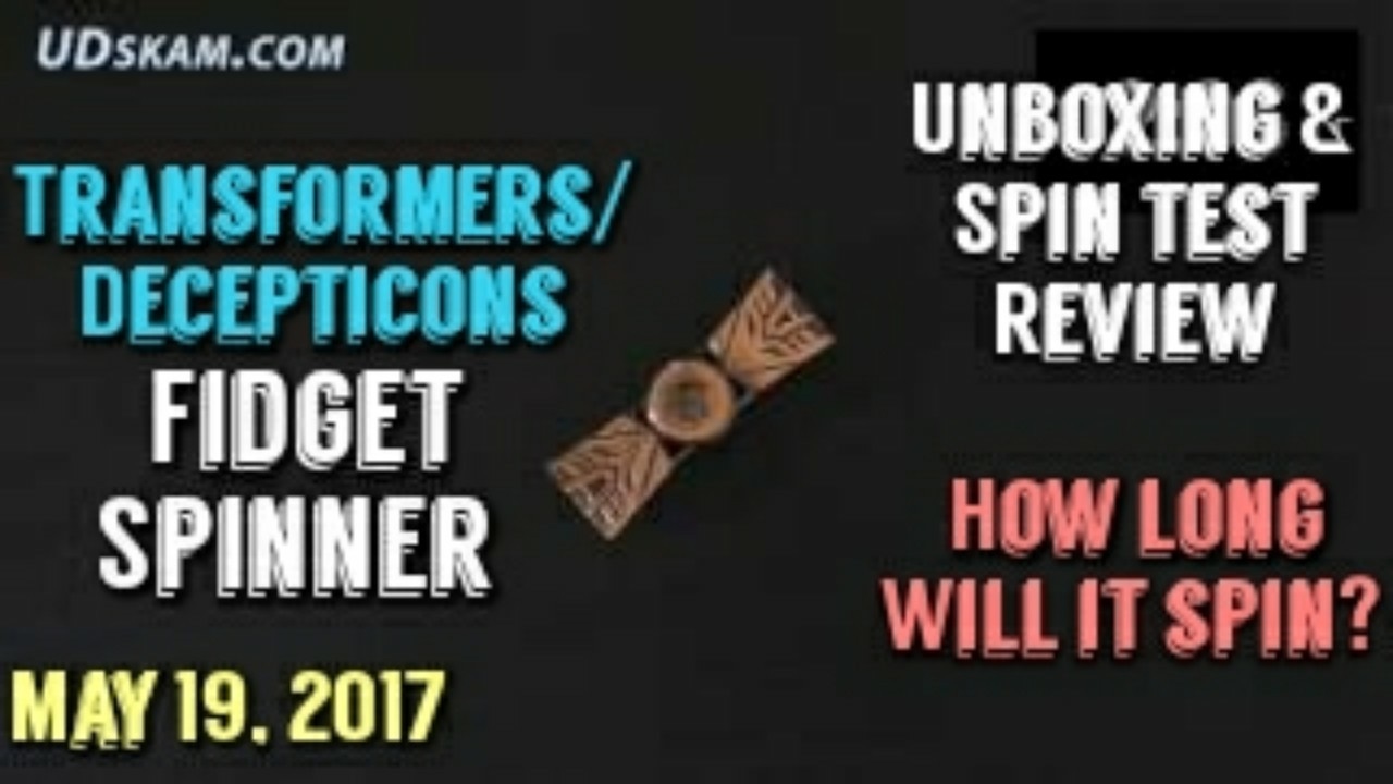 Decepticons Fidget Spinner Unboxing & Spin Test Review - Transformers Fidget Spinner -