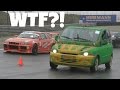 663HP Nissan R34 vs Fiat Multipla: Weirdest dragrace EVER?!