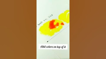 Watercolor Series- Part 2 | Wet on Wet Technique | Watercolor Beginners tutorial #shorts