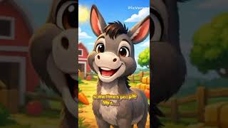 #funnydonkey#kidsvideo#cartoonvoice#playfulvoice#talkinganimals