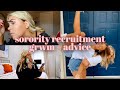Sorority Recruitment GRWM + Vlog | honest recruitment advice/chat