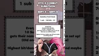 Redebut Tomororw September 4 at 11:30am EDT/8:30am PDT!! at twitch.tv/kyoharuvt #vtuber #shorts