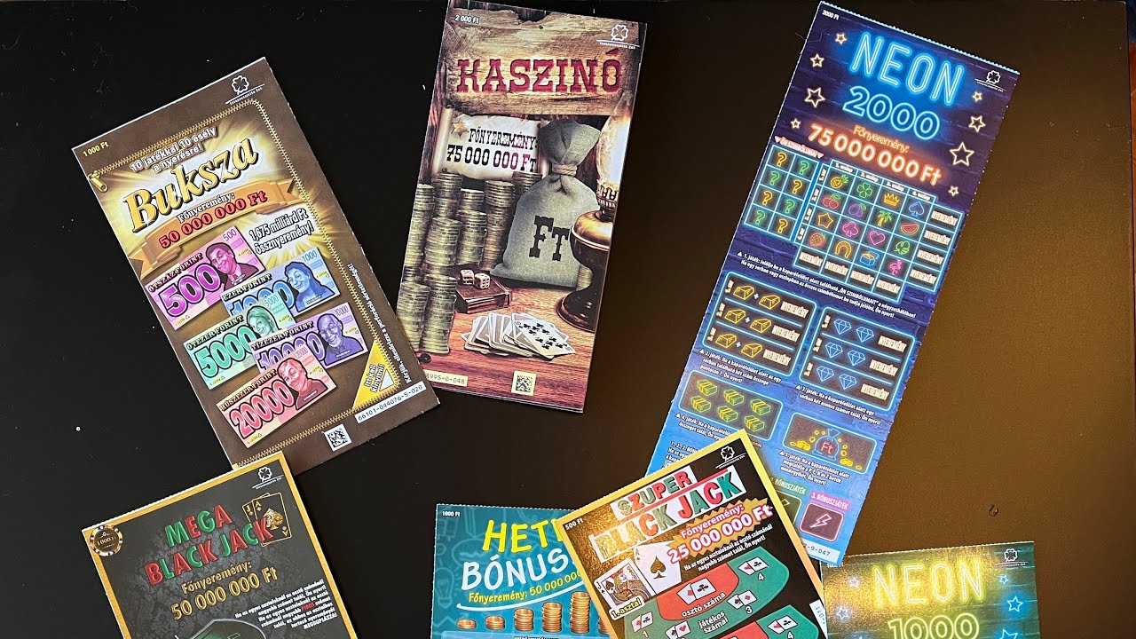 10.000 Ft-èrt kaparok - KASZINÓ, NEON, BUKSZA sorsjegy