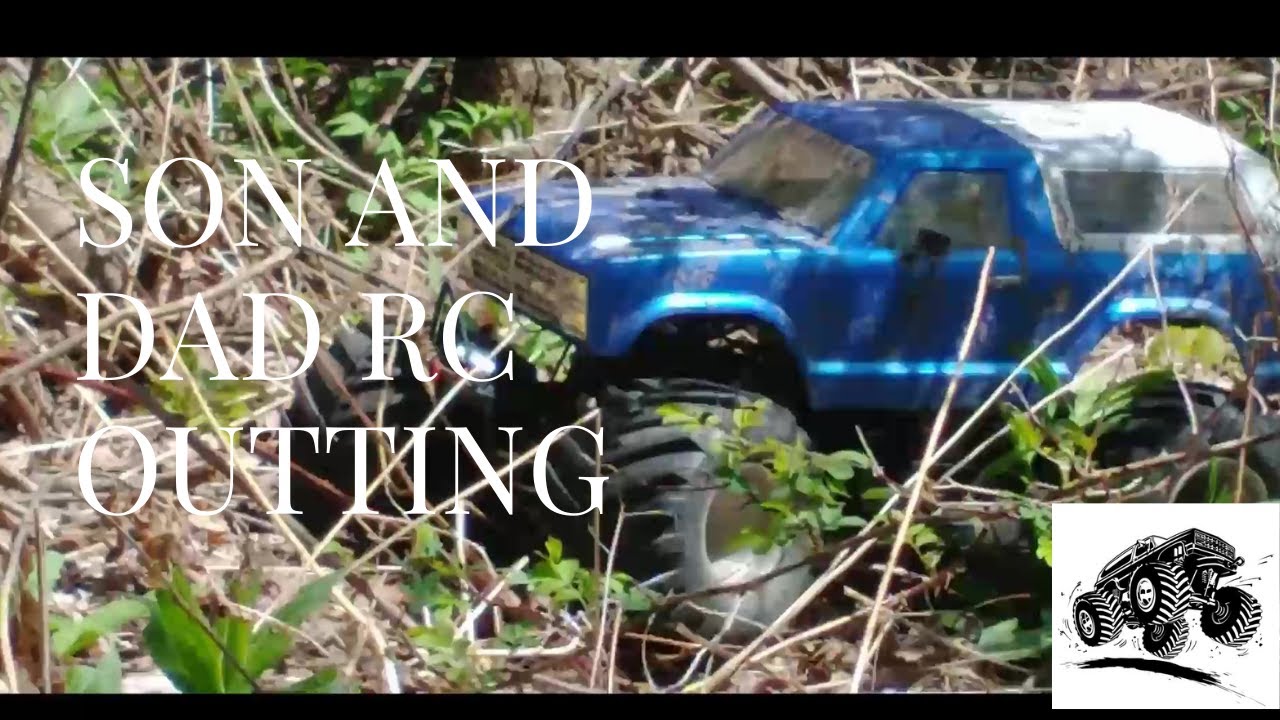 SON AND DAD RC TRAIL CRAWLING OUTTING