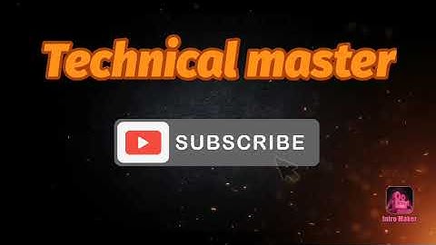 😎😎 intro technical master 😎😎