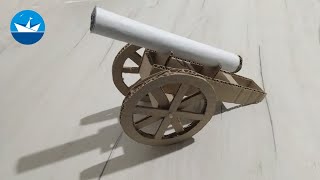 Пушка из картона/Cannon made of cardboard/DIY