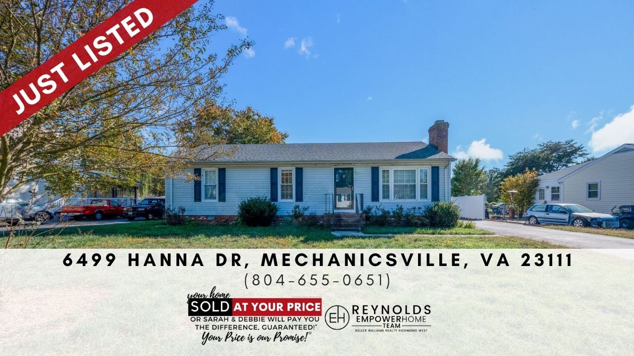 6499 Hanna Drive, Mechanicsville, VA 23111 EmpowerHome Team (804) 655