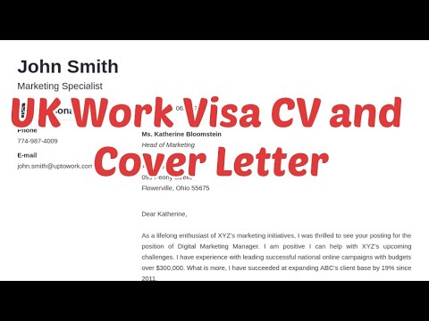 cv and cover letter for uk seasonal visa