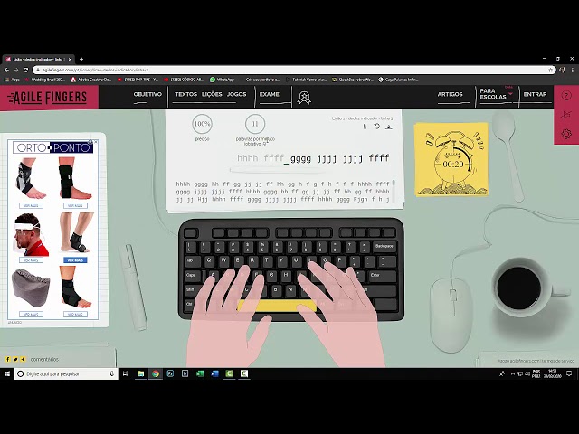 Agile Fingers: como usar site para aprender a digitar mais rápido