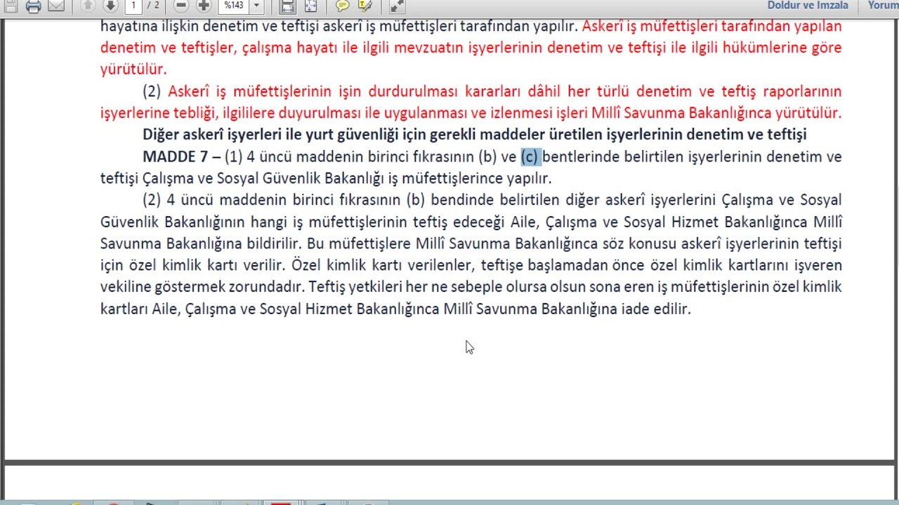 Askeri isyerlerinde isg 2020