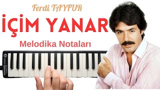 Ferdi Tayfur - İçi̇m Yanar Melodika Notaları - Ses Veriyorum