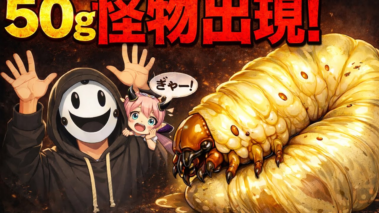 50g怪物幼虫…果たして羽化できるのか？