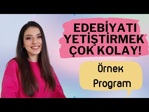 AYT EDEBİYAT ÖRNEK ÇALIŞMA PROGRAMI, Nisanda Edebiyat bitiyor!