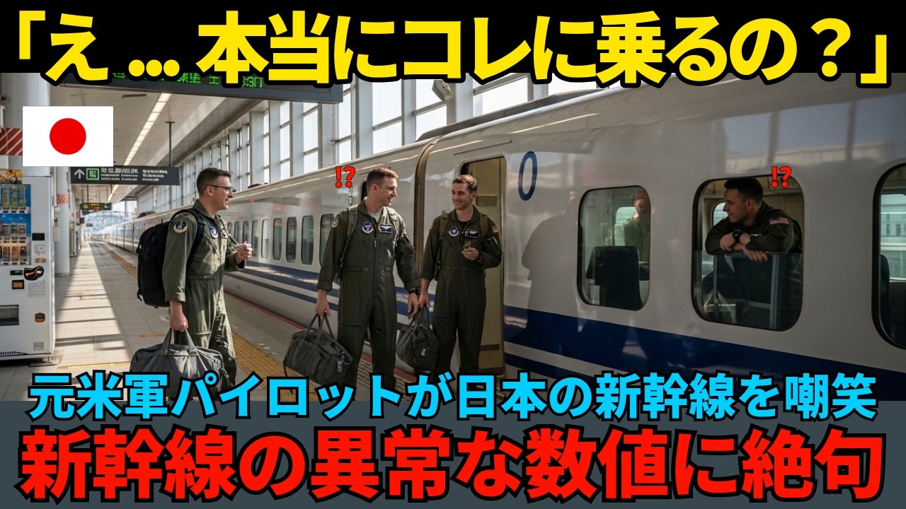 【海外の反応】「地上の乗り物なんてたかが知れている」新幹線を嘲笑した元米軍パイロット→乗車後に計測器が示した『異常な数値』に顔面蒼白！「ボーイング七八七より揺れない…」