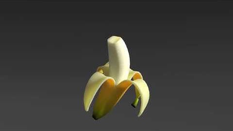 Banana - Prodedural texture and animation
