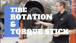 Tire Rotation and Initial Tightening with a Torque Stick