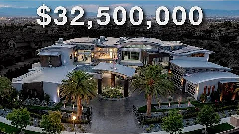 Inside a $32,500,000 Las Vegas Modern Mansion with...
