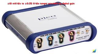 PicoScope 4-Channel 16GHz Sampler-Extended Real-Time Oscilloscope from Saelig - Features