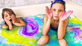 Bath Bomb Challenge Kids Play With Colorful Fizzy Surprise
