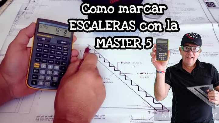 Como marcar escaleras con la calculadora master 5