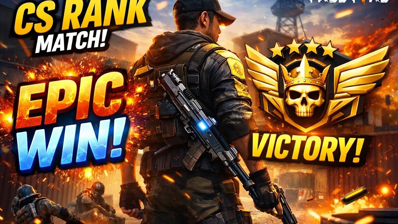 “CS Rank mein entry, victory meri identity 🔥👑”“Clutch mode ON 💥 CS Rank DOMINATED!