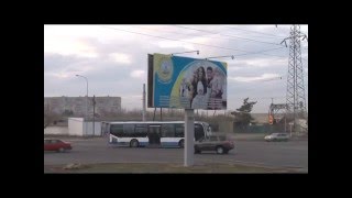 город павлодар улица кутузова усольский микрорайон панорама города поездка по улицам путешествие