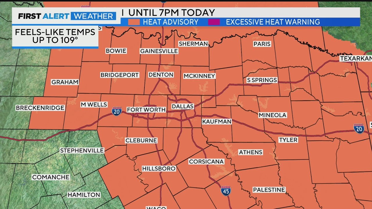 Heat alerts continue for North Texas - YouTube