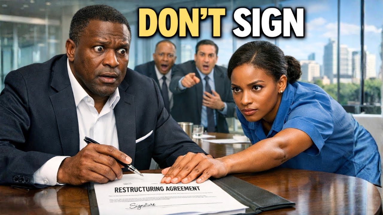 Миллиардер уже собирался подписать документы о продаже своей империи, как вдруг уборщик крикнул: ...