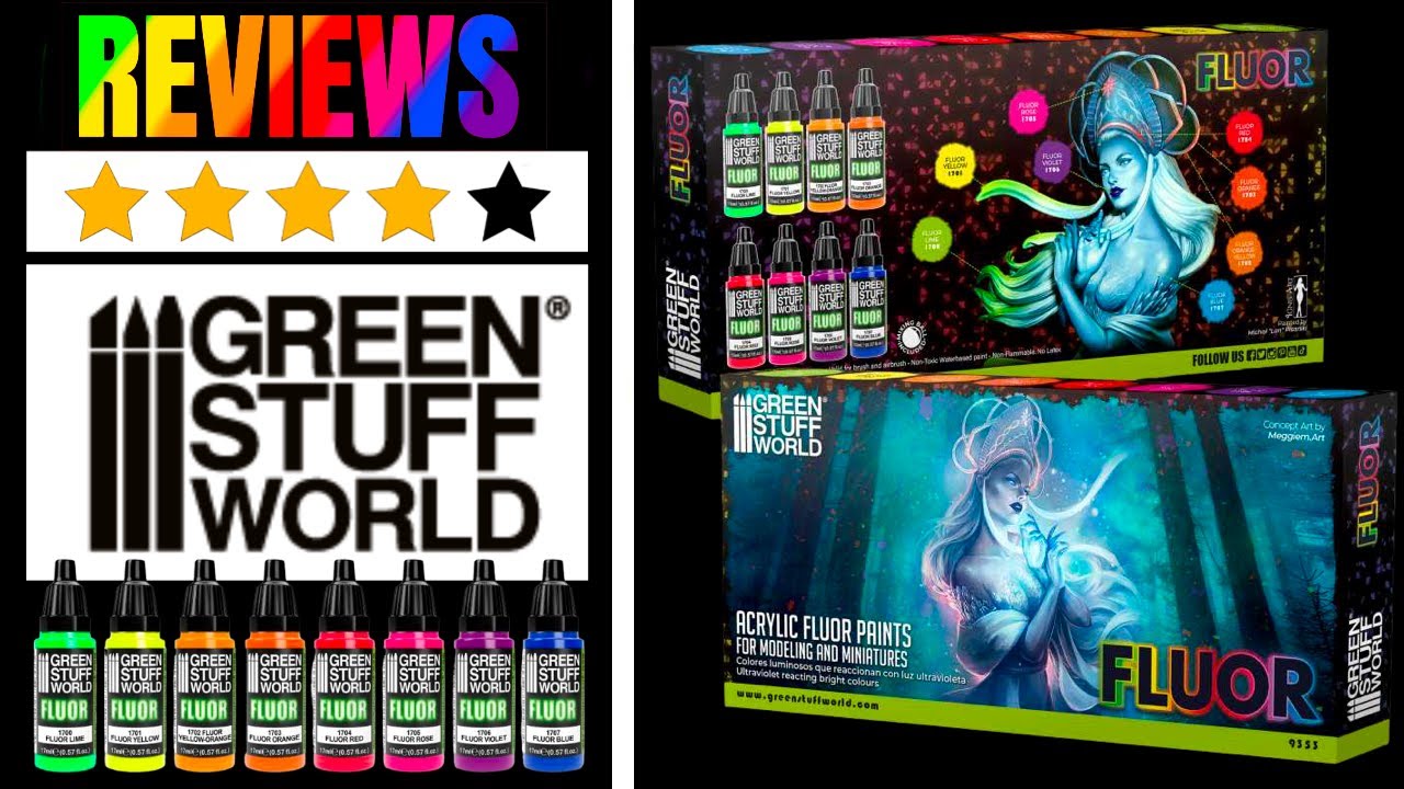 To the point Green Stuff World All Fluorescent Paints and Paint Set Review