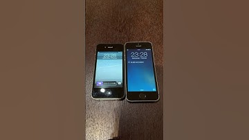 iPhone 4s on iOS 6 vs iPhone 5s on iOS 7 boot up test #shorts #iphone4s #ios6 #iphone5s #ios7
