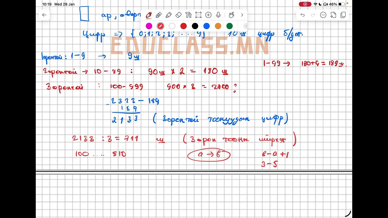 Тоо ба цифр 1