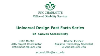 Session 12: Canvas Accessibility