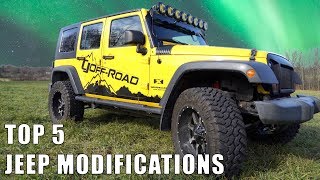 Top 5 Modifications For Your Jeep Wrangler Jk